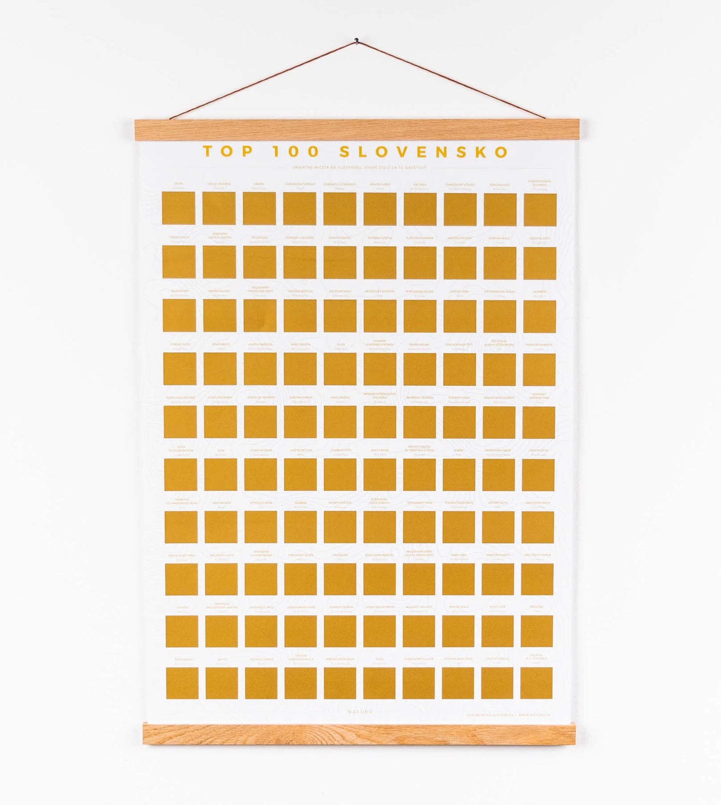 Ramka magnetyczna na plakat (brązowa, 43 cm)