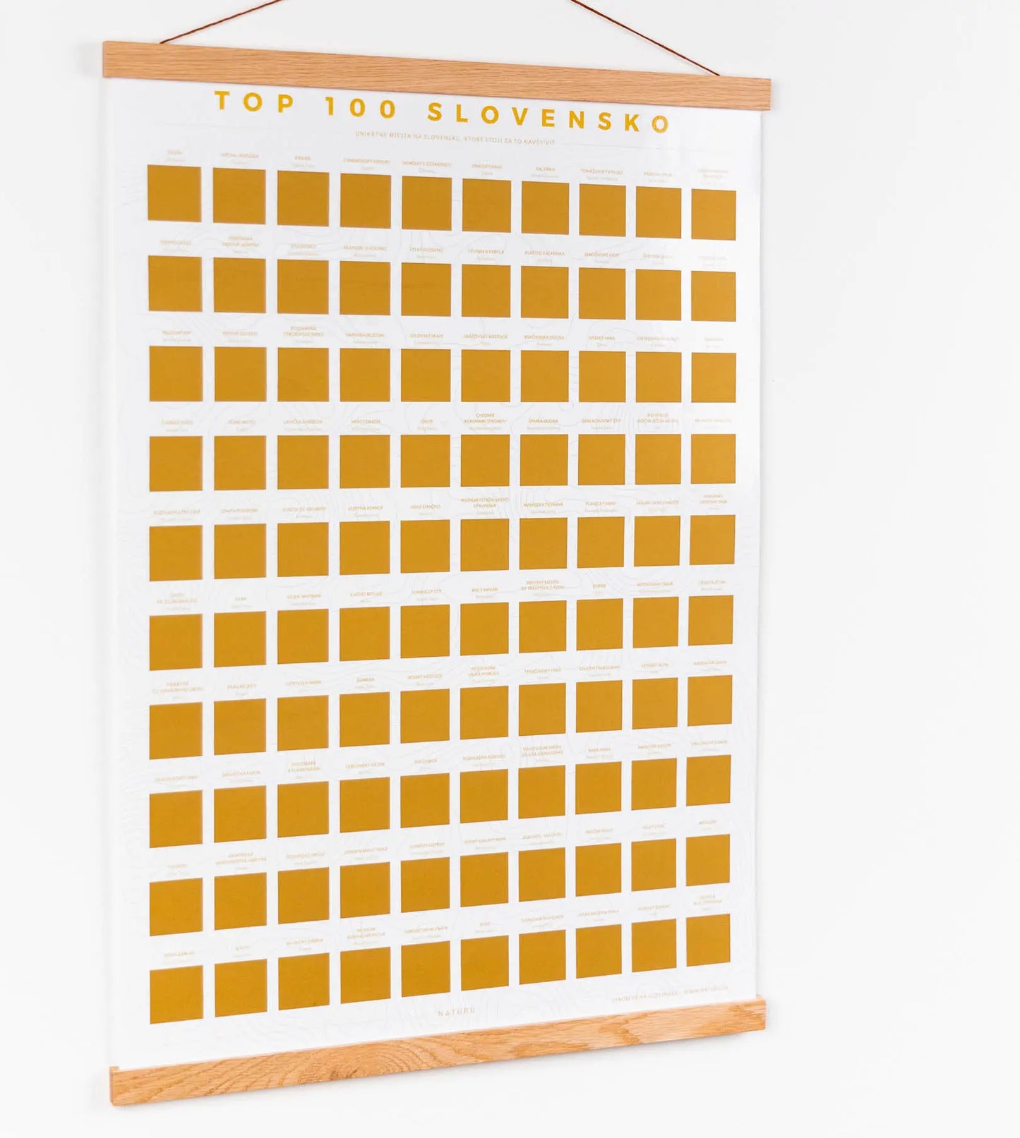 Ramka magnetyczna na plakat (brązowa, 43 cm)