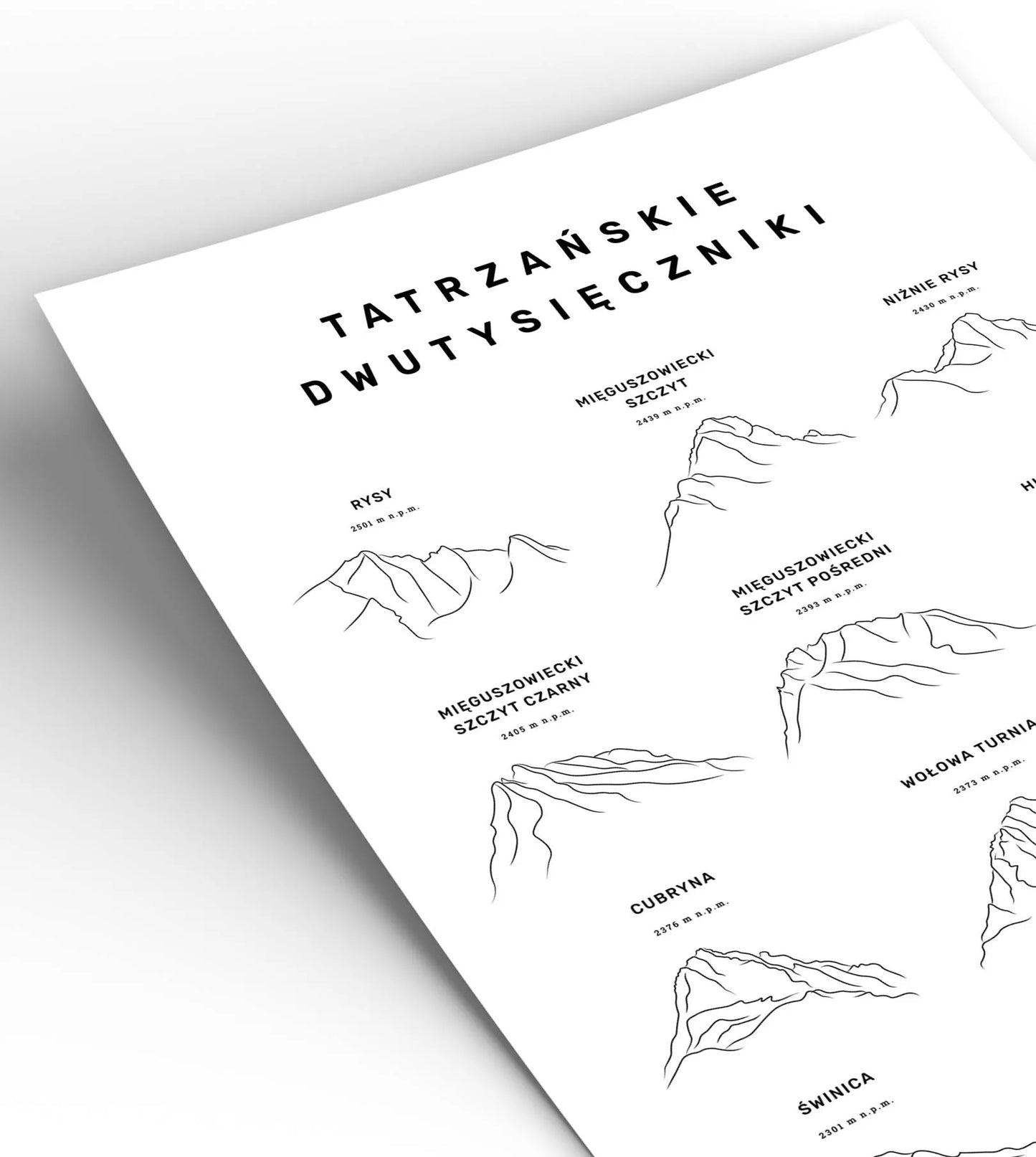 Plakat Tatrzańskie Dwutysięczniki